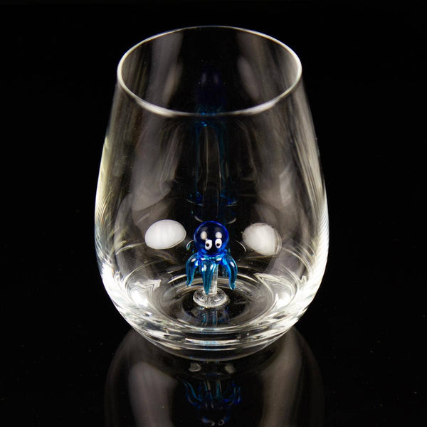 Tumbler with Miniature Glass Octopus - Distinctly Living