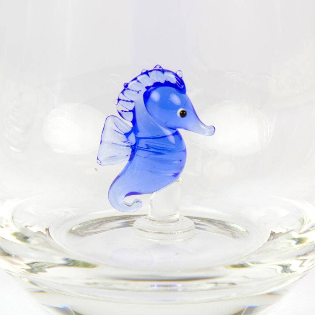 Tumbler with Miniature Glass Seahorse - Distinctly Living