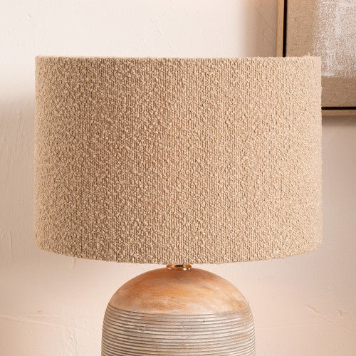 Vichy Taupe Boucle Lamp Shade - Various Sizes - Distinctly Living