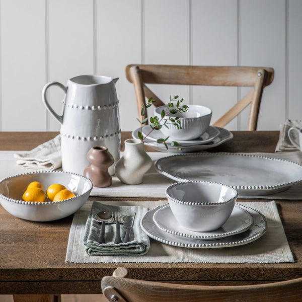 White Bobble Dinner Plates - Set of 4 - Distinctly Living