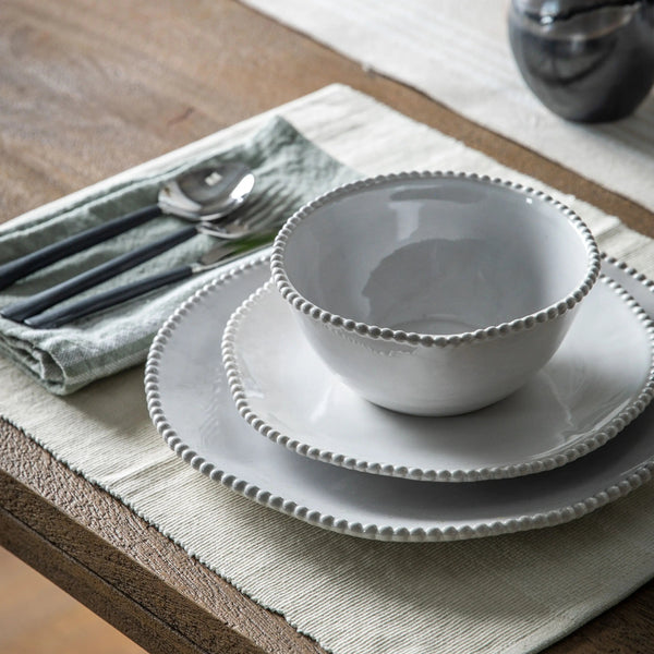 White Bobble Dinner Plates - Set of 4 - Distinctly Living