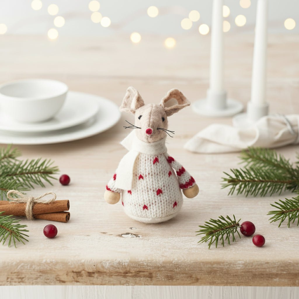 White Spotty Jumper Mouse - Distinctly Living