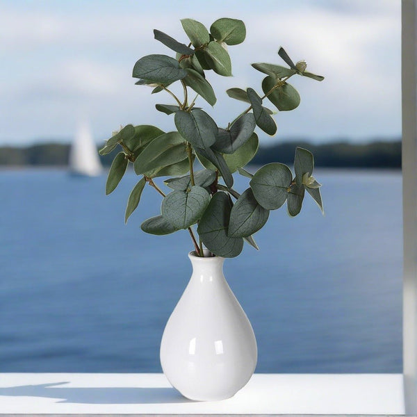 White Vased Eucalyptus - Distinctly Living