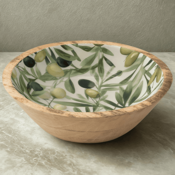 Wooden Bowl - Olives - Distinctly Living
