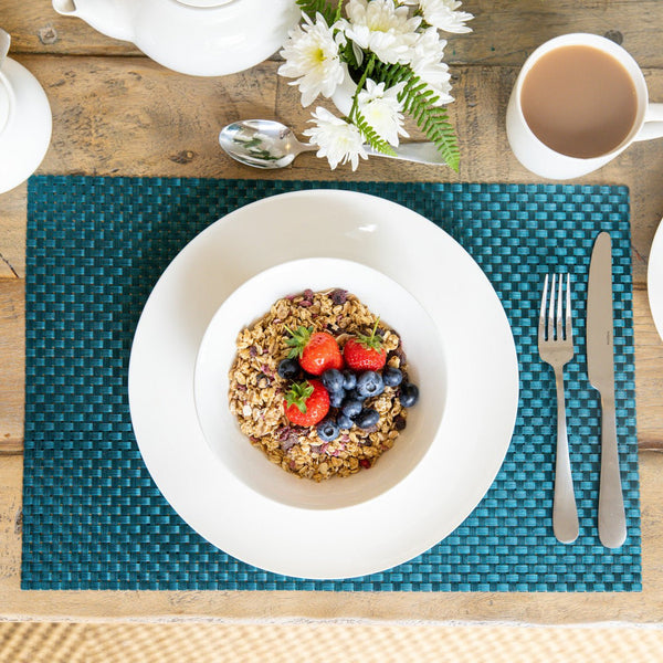 Woven Turquoise Weave Placemat - Distinctly Living