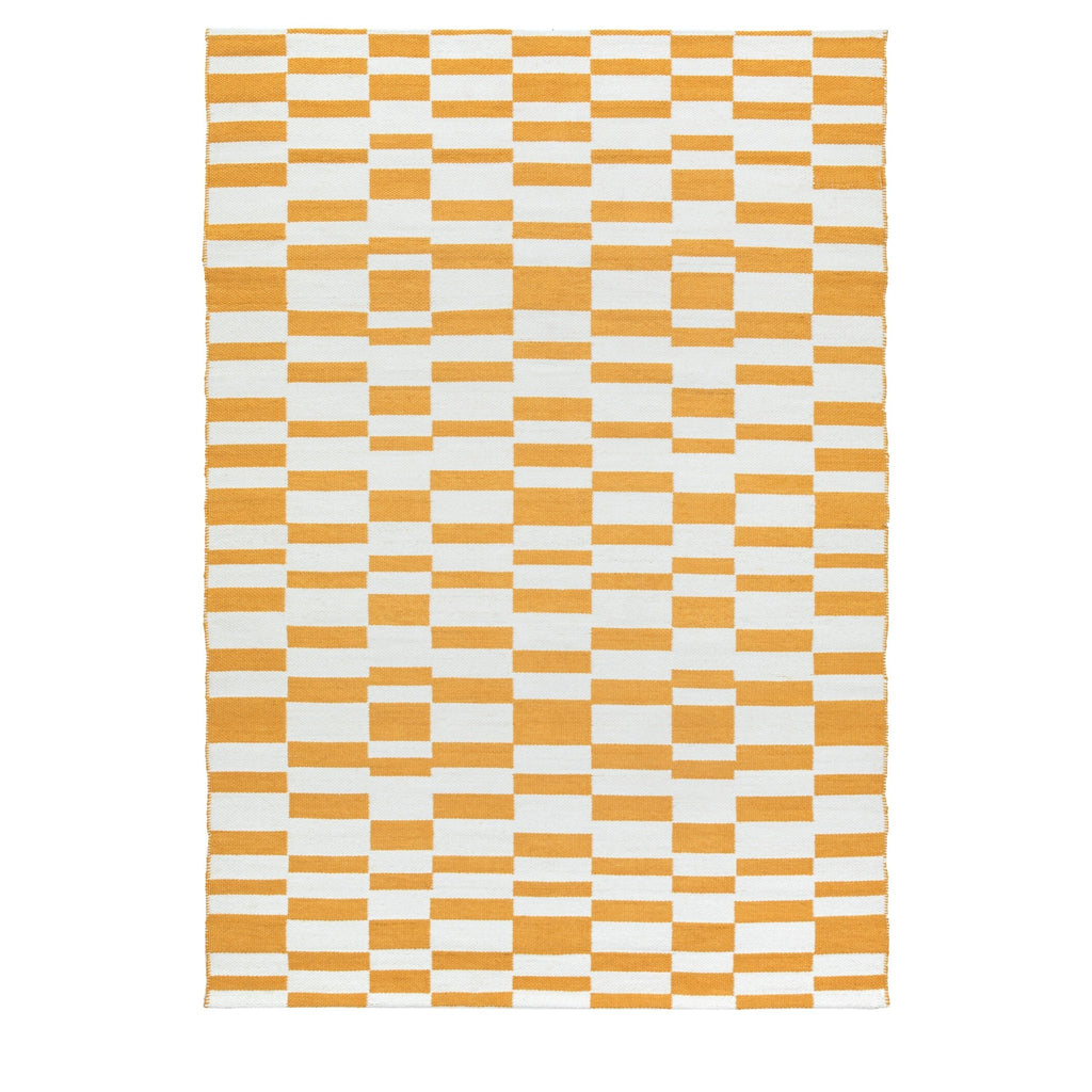 Yellow Check Rug - Large or Medium - Distinctly Living