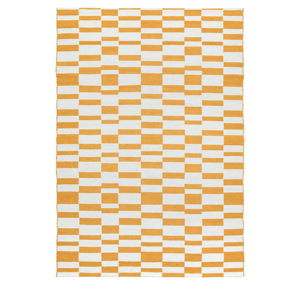 Yellow Check Rug - Large or Medium - Distinctly Living