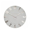 12" Mulberry Wall Clock Silver Cloud - Distinctly Living 
