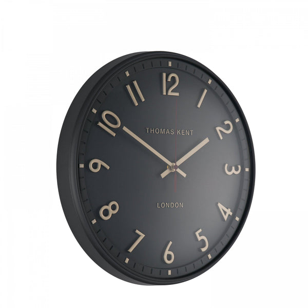 14" Tresco Wall Clock Charcoal - Distinctly Living