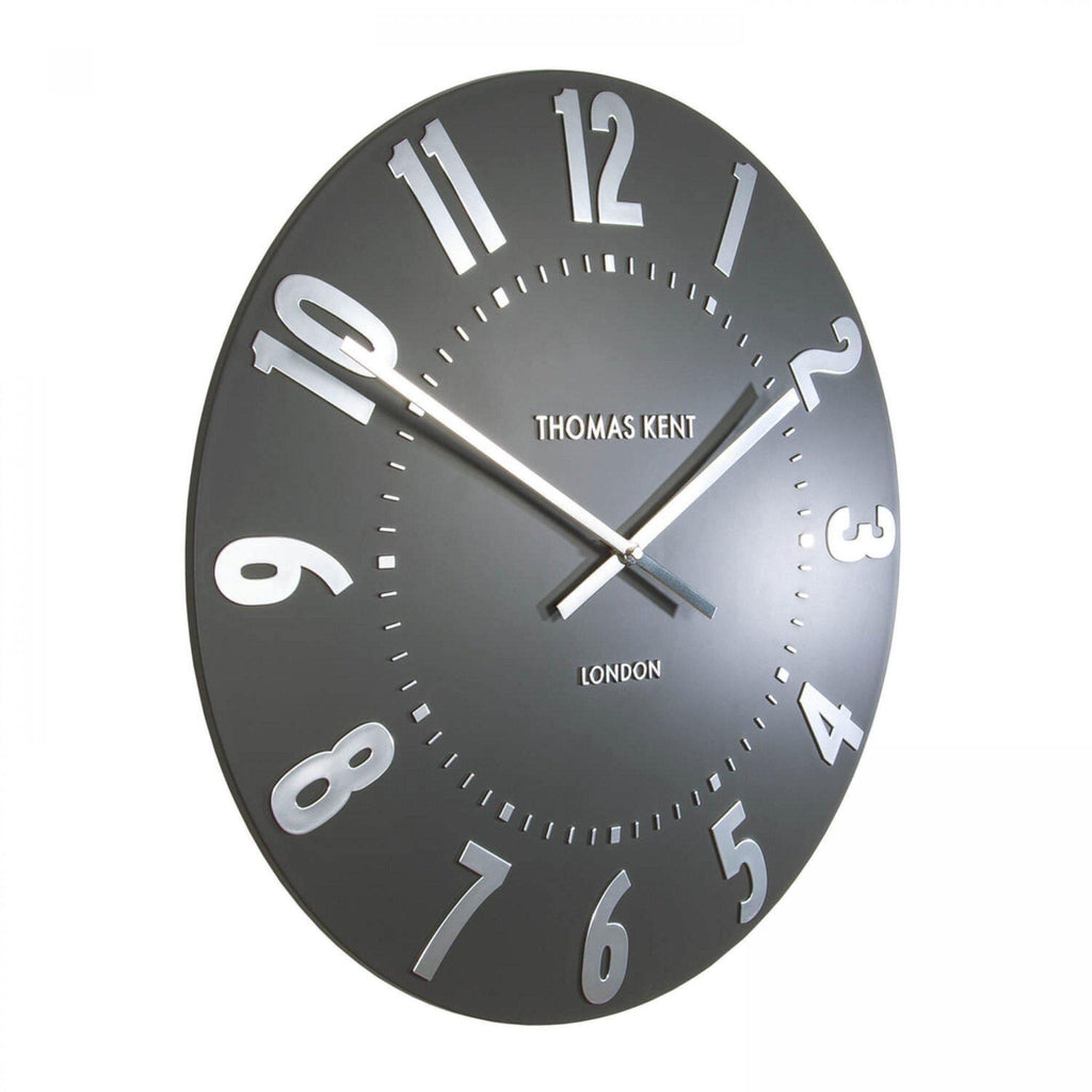 20" Mulberry Wall Clock Graphite Silver - Distinctly Living
