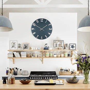 20" Mulberry Wall Clock Midnight Blue - Distinctly Living