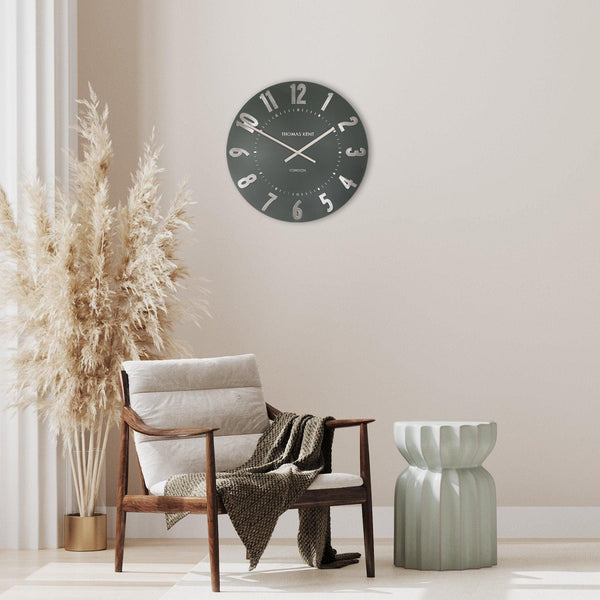 20" Olive Green Clock - Distinctly Living