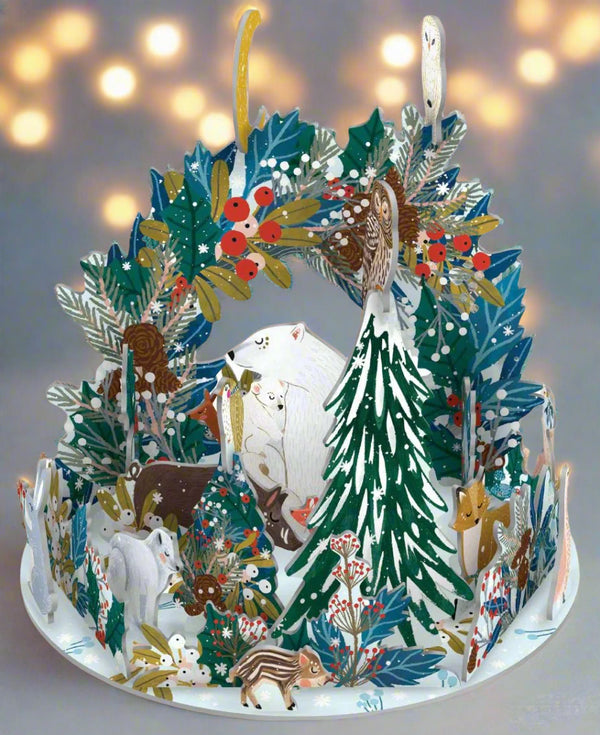 3D Christmas Advent Calendar - Snowy Forest Bears - Distinctly Living