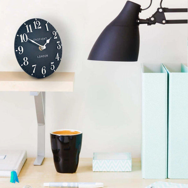 6" Arabic Mantel Clock Ink - Distinctly Living