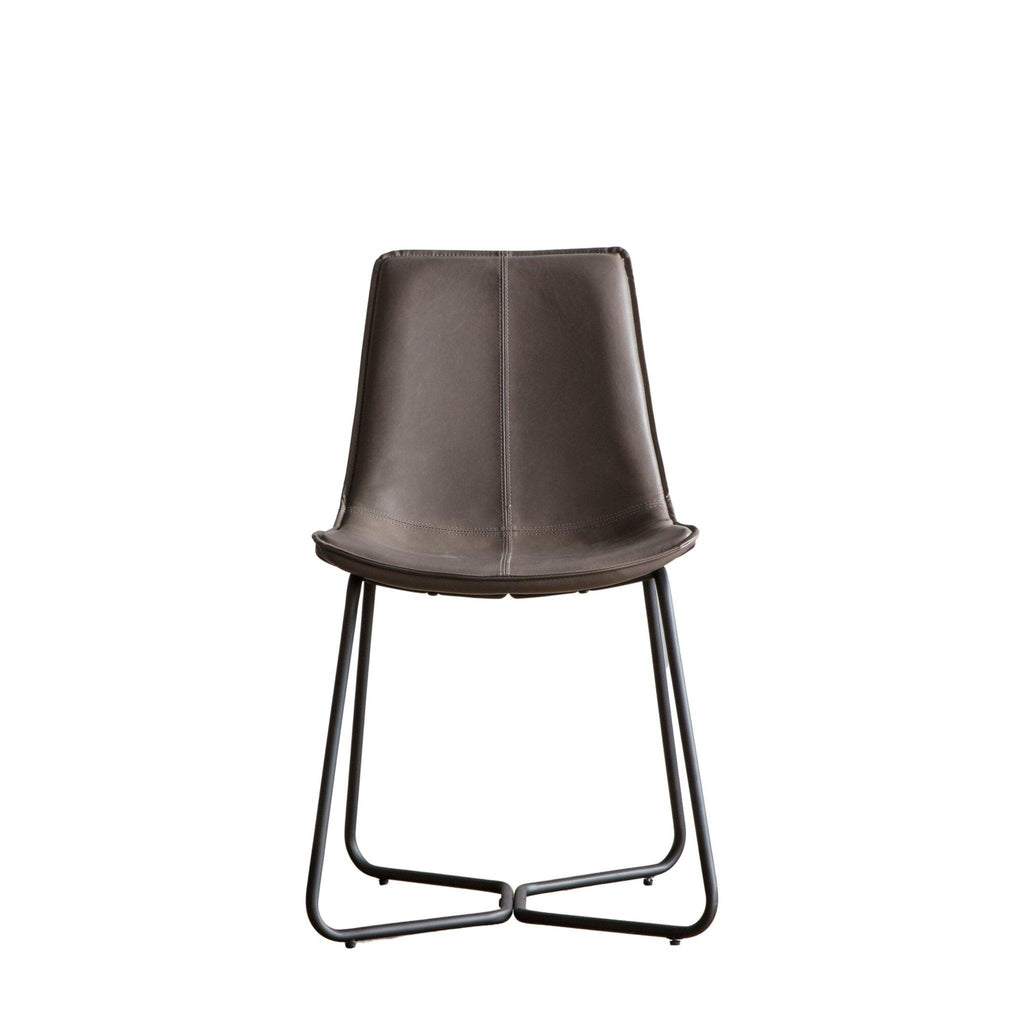 A Pair of Hawkins Dining Chairs - Charcoal, Brown or Ember - Distinctly Living