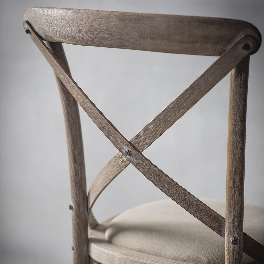A Set of Two Paris Bistro Chairs - Beach White, Slate or Natural - Distinctly Living