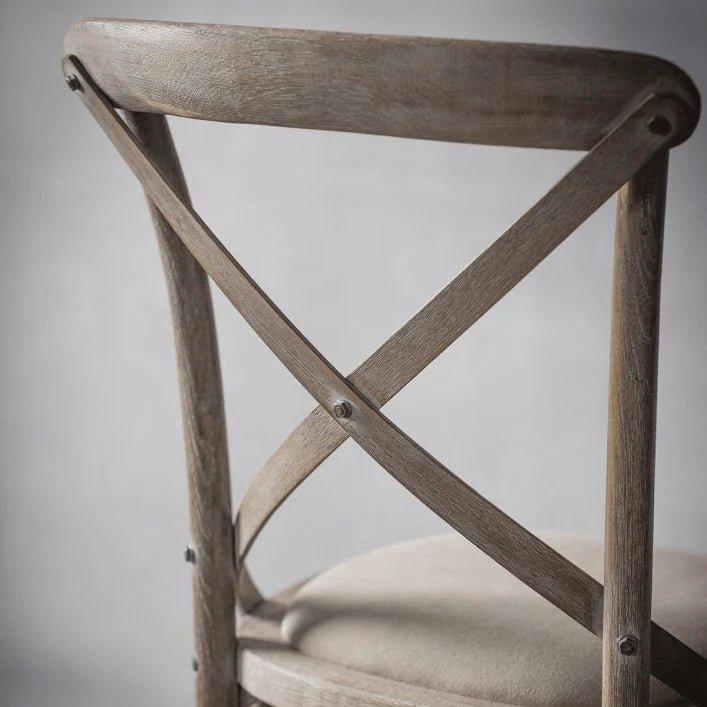 A Set of Two Paris Bistro Chairs - Beach White, Slate or Natural - Distinctly Living