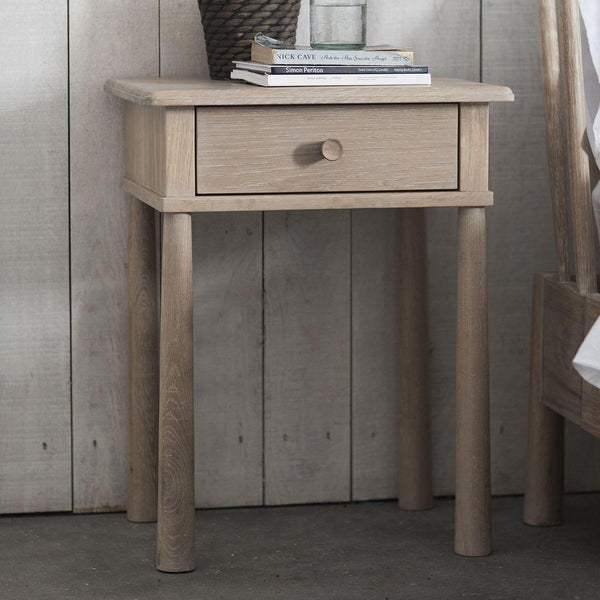 Balham Bedside Table in Oak - Distinctly Living