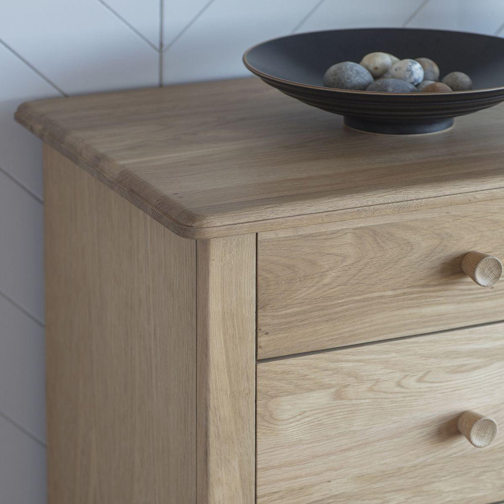 Balham Chest of Drawers Oak or Black - Distinctly Living