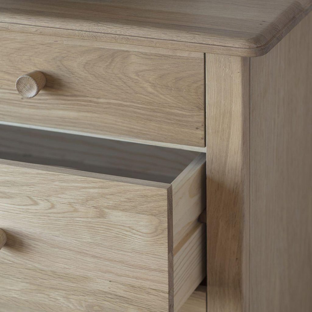Balham Chest of Drawers Oak or Black - Distinctly Living