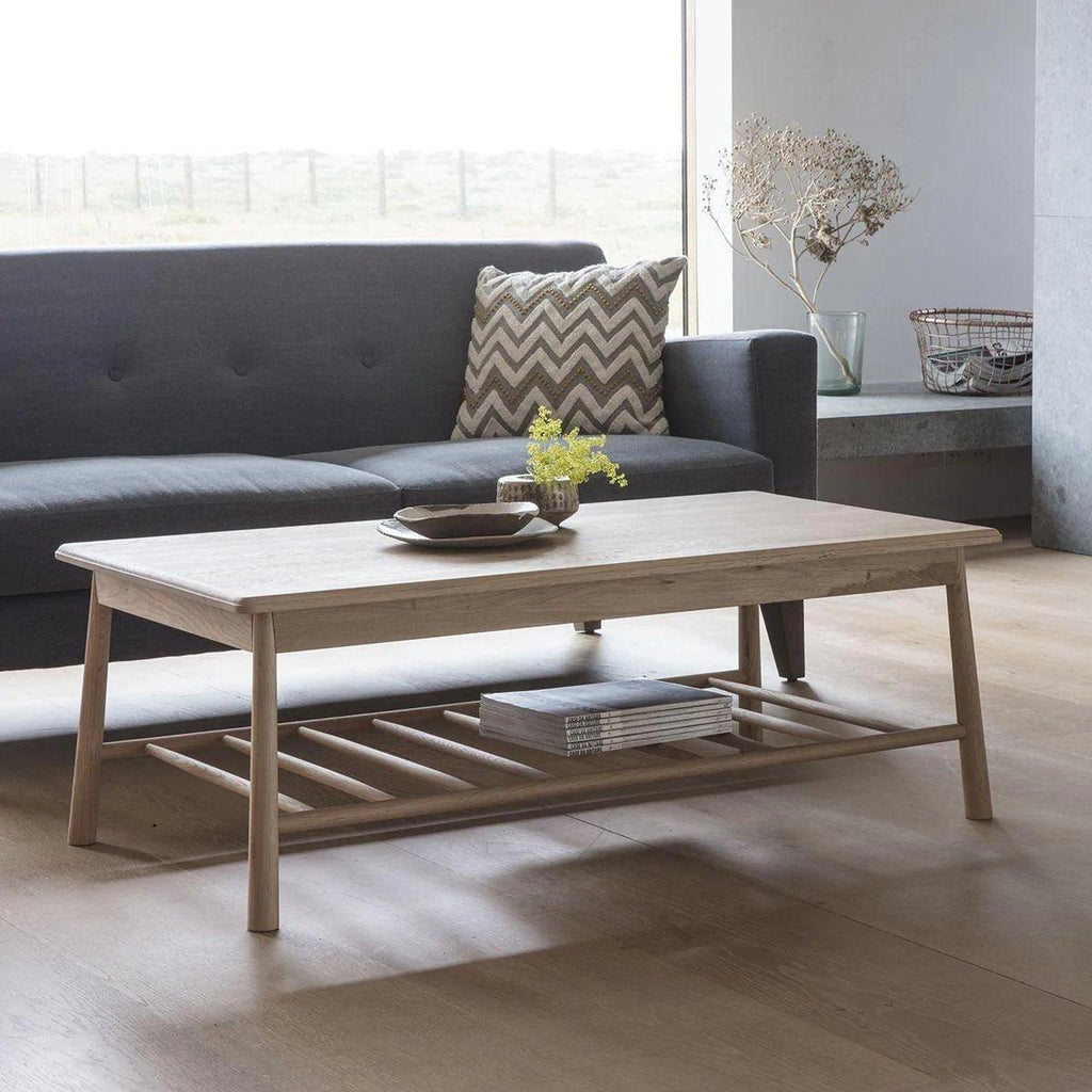 Balham Coffee Table Oak or Black - Distinctly Living