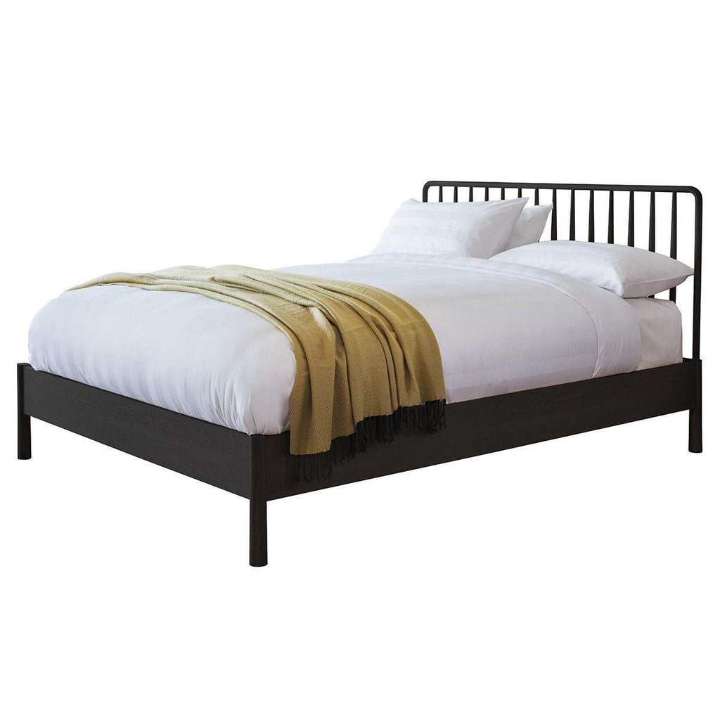Balham Double or King Sized Bed - Oak or Black - Distinctly Living