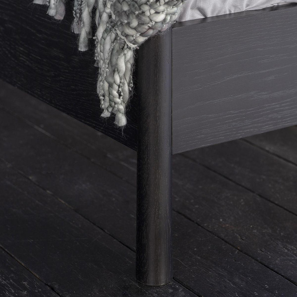 Balham Double or King Sized Bed - Oak or Black - Distinctly Living