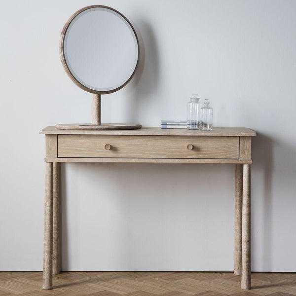 Balham Dressing Table Mirror - Oak or Black - Distinctly Living
