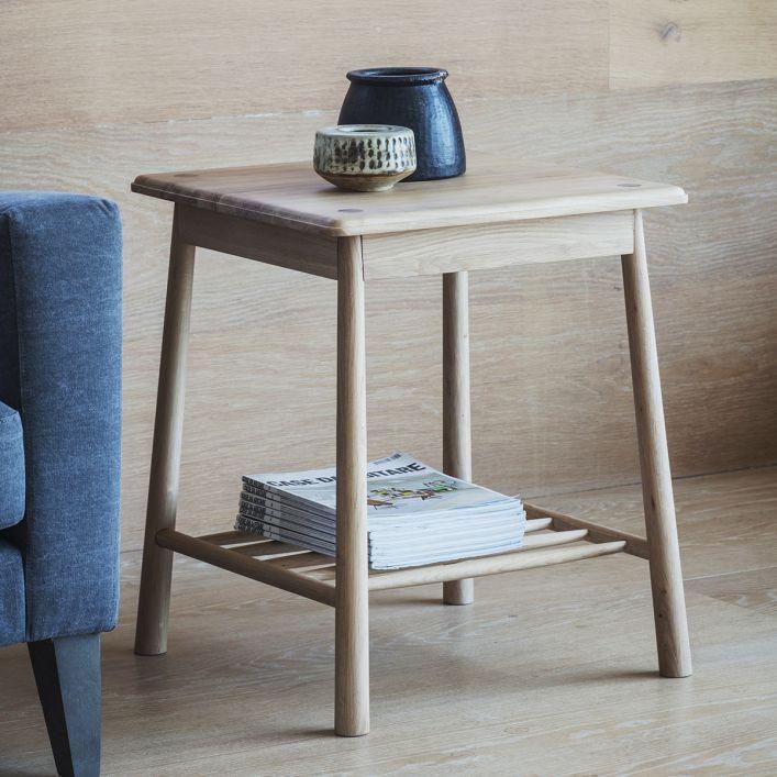 Balham Large Side Table - Oak or Black - Distinctly Living