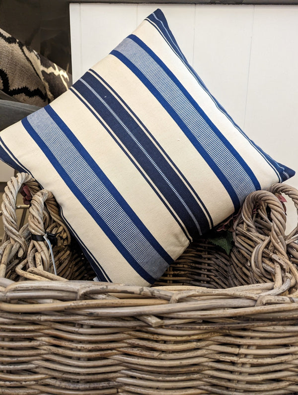 Blue Stripe Cushion - Distinctly Living