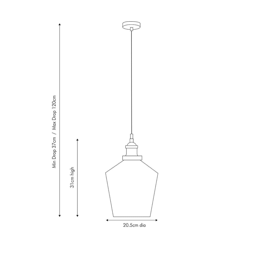 Clear Glass Pendant - Distinctly Living