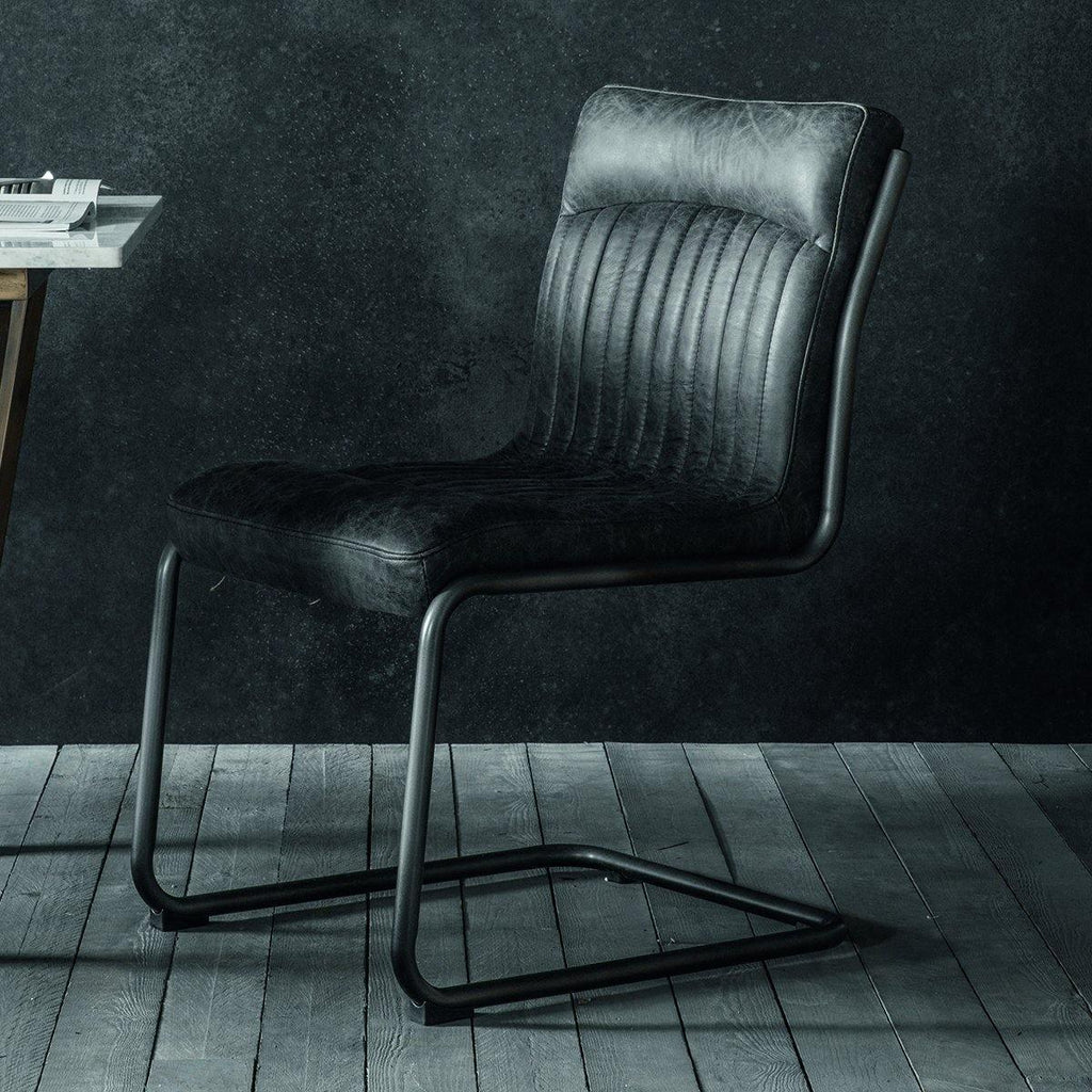 Copenhagen Leather Chair - Tan or Slate - Distinctly Living