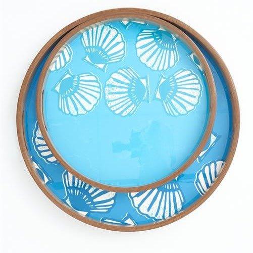 Enameled Shell Tray - Large or Small - Distinctly Living 