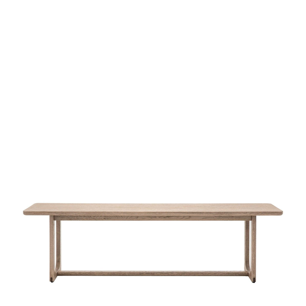 Folk Oak Dining Bench - Natural or Smoked - Distinctly Living 