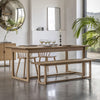Folk Oak Dining Bench - Natural or Smoked - Distinctly Living 