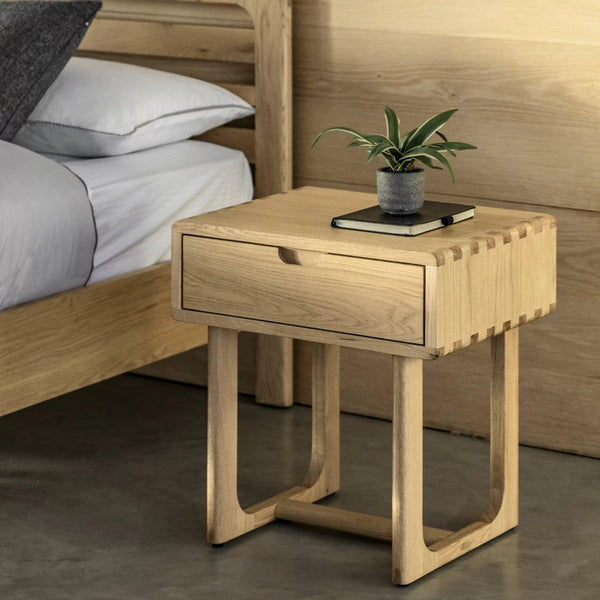 Folk Oak - Bedside Cabinet - Natural - Distinctly Living