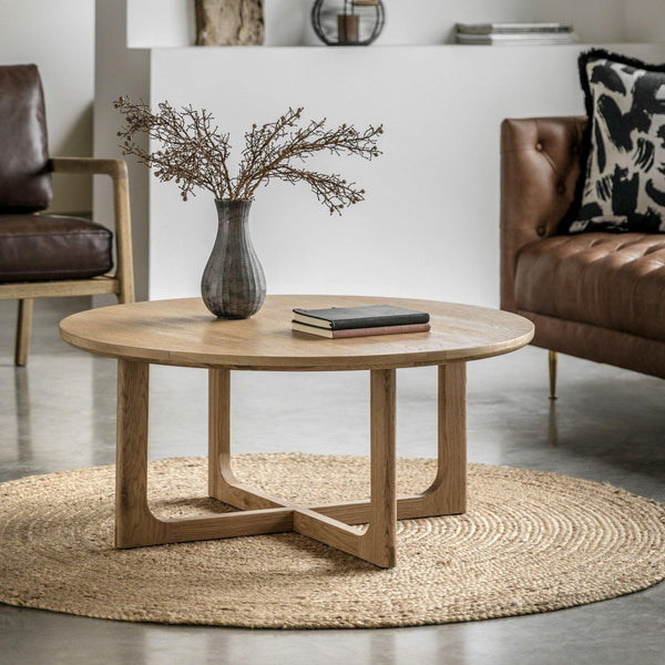 Folk Oak Coffee Table - Natural or Smoked - Distinctly Living