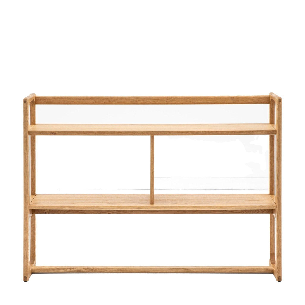 Folk Oak Low Display Cabinet - Natural or Smoked - Distinctly Living