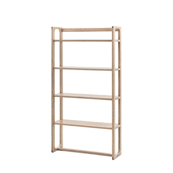 Folk Oak Tall Display Cabinet - Natural or Smoked - Distinctly Living