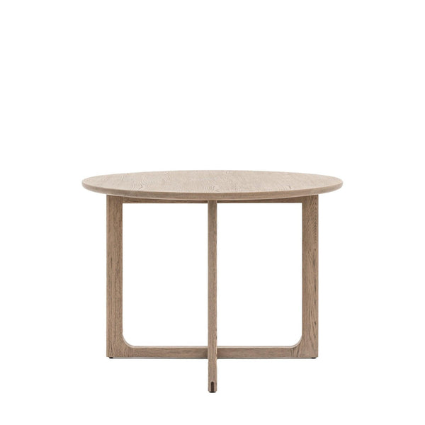 Folk Oak Round Dining Table - Natural or Smoked - Distinctly Living