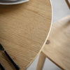 Folk Oak Round Dining Table - Natural or Smoked - Distinctly Living 