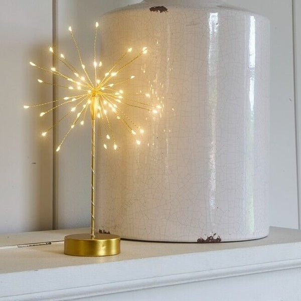 Mini Gold Starburst on Stand - Distinctly Living