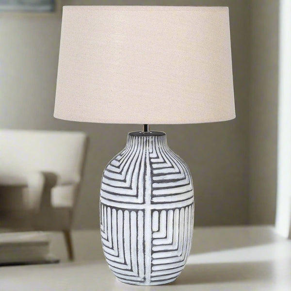 Nero Ceramic Table Lamp - Distinctly Living 