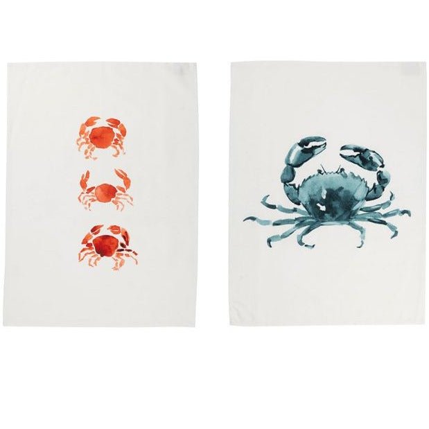 Ocean Life Tea Towel - Blue Crab - Distinctly Living
