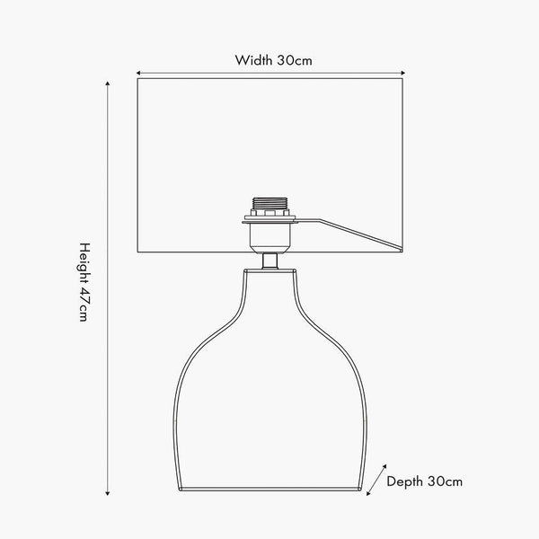 Rattan Lamp and Shade - Distinctly Living