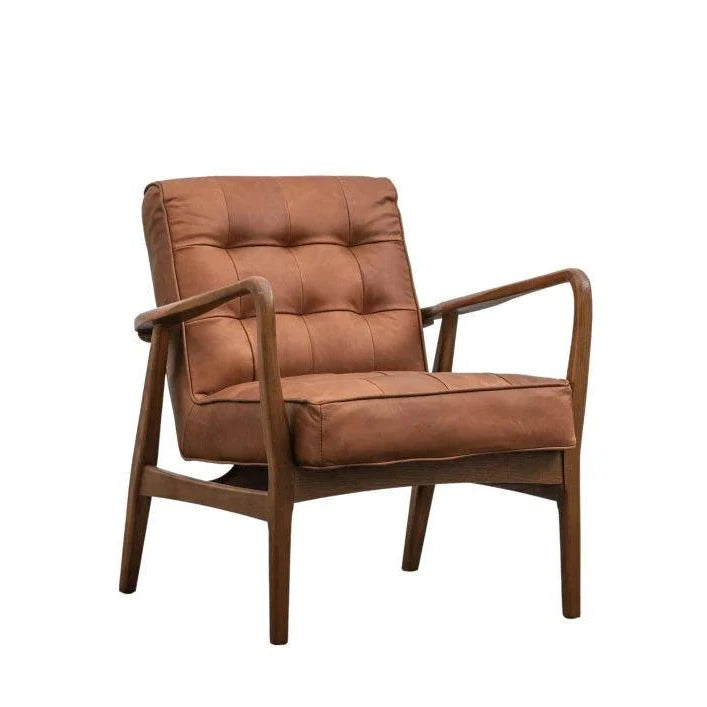 Rex Armchair - Slate Linen or Leather - Distinctly Living