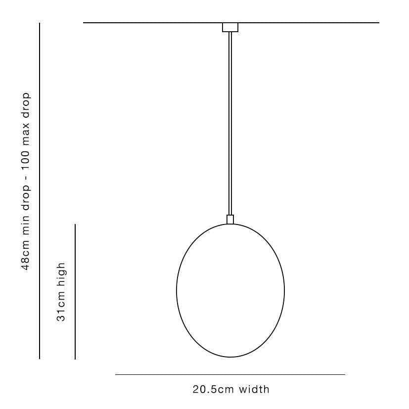 Shimmer Glass Pendant - Distinctly Living