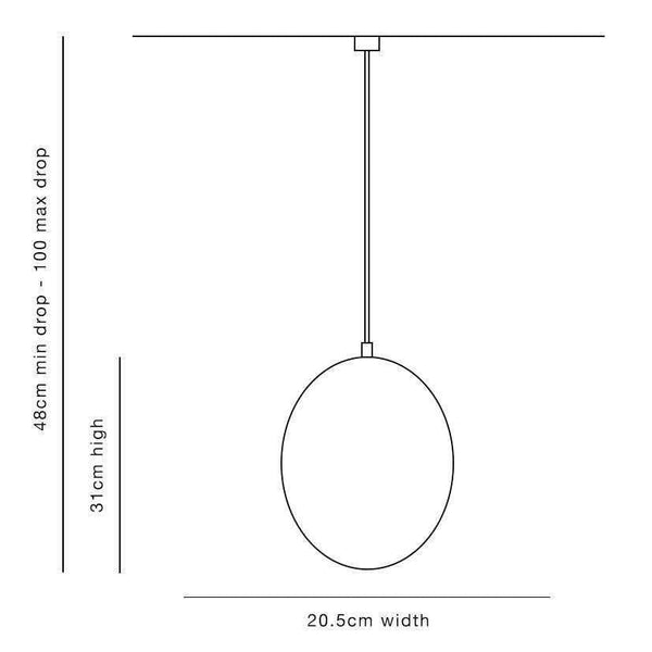 Shimmer Glass Pendant - Distinctly Living