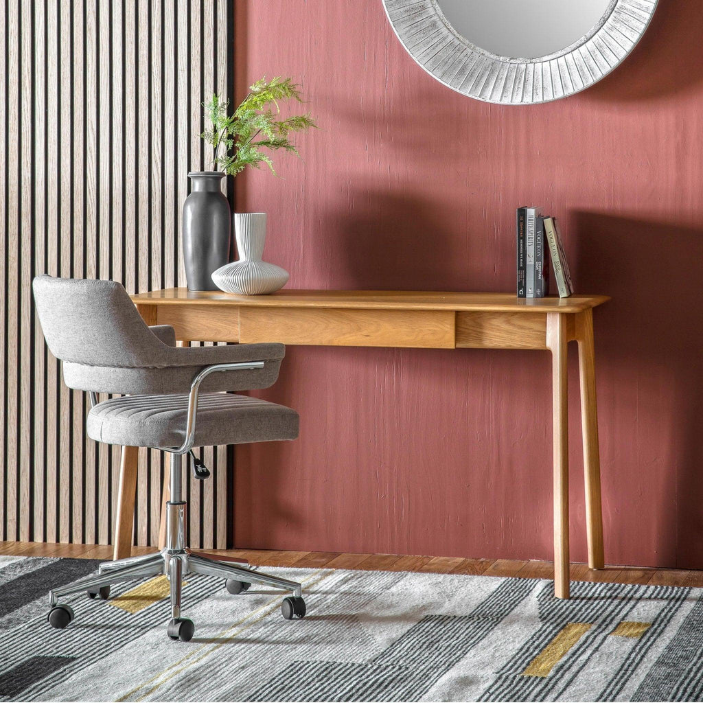 Valencia 1 Drawer Desk Walnut or Oak - Distinctly Living