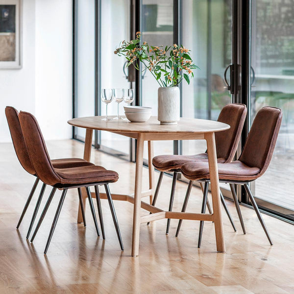 Valencia Oval Dining Table in Oak - Distinctly Living